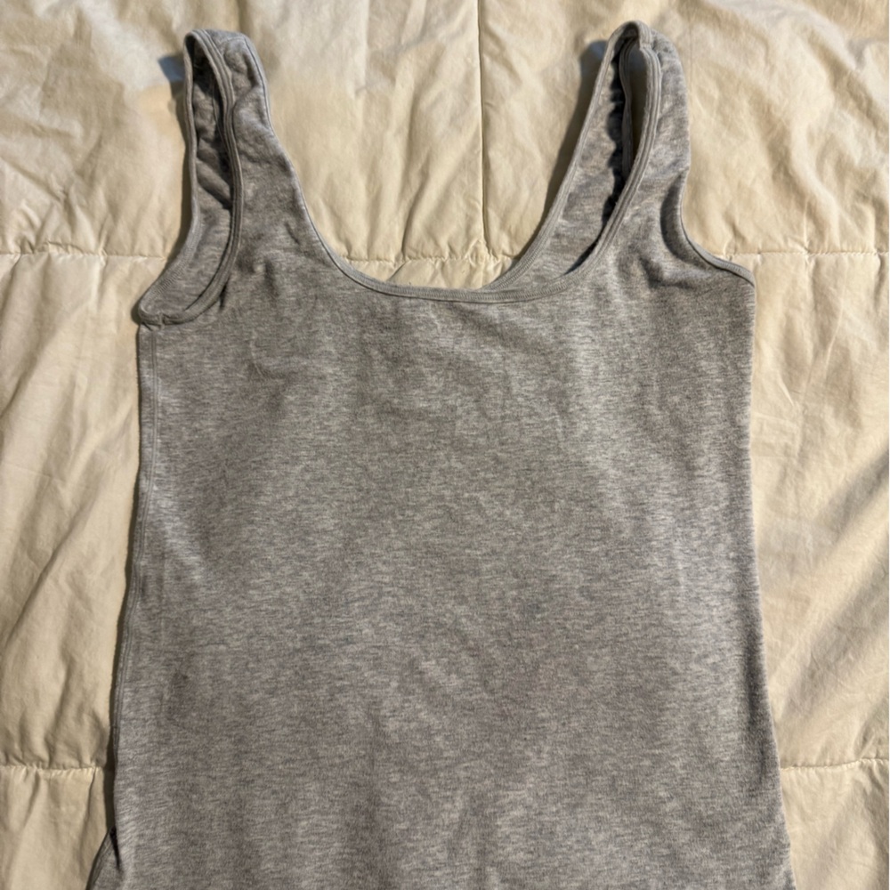 SKIMS Cotton Jersey Tank in Light Gray size M
